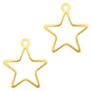 Breloques en métal DQ étoile Doré (sans nickel)