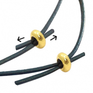 Perles d'arrêt en métal DQ 8x4mm Doré (sans nickel)