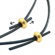 Perles stoppeur en métal DQ 7x3mm Doré (sans nickel)