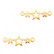 Breloques en métal DQ connecteur étoiles Doré (sans nickel)