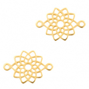 Breloques en métal DQ connecteur mandala Doré (sans nickel)