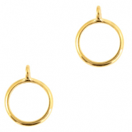 Apprêts en métal DQ anneau avec œillet Doré (sans nickel)