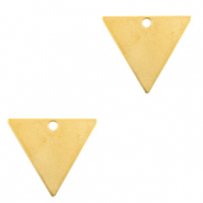 Breloques en métal DQ triangle Doré (sans nickel)