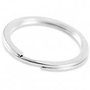 Apprêts en métal DQ anneau porte-clés 35mm Argenté antique (sans nickel)