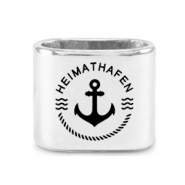 Poussoirs en m&eacute;tal DQ ancre Mix & Match Argent&eacute; antique (sans nickel)