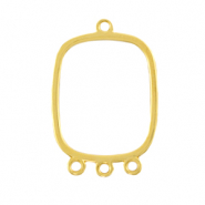Breloques en métal DQ connecteur avec 3 anneaux Doré (sans nickel)
