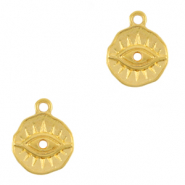 Breloques en m&eacute;tal DQ Oeil porte-bonheur Dor&eacute; (sans nickel)