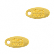 Breloques en m&eacute;tal DQ "handmade" Dor&eacute; (sans nickel)