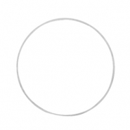 Apprêts en métal DQ anneau fermé 25mm Argenté antique (sans nickel)