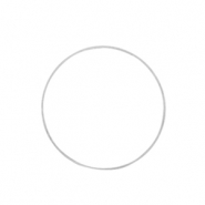 Apprêts en métal DQ anneau fermé 20mm Argenté antique (sans nickel)