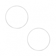 Apprêts en métal DQ anneau fermé 10mm Argenté antique (sans nickel)