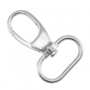 Apprêts en métal DQ porte-clés 39mm Argenté antique (sans nickel)