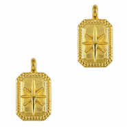 Breloques en m&eacute;tal DQ &eacute;toile Dor&eacute; (sans nickel)
