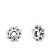 Perles en m&eacute;tal DQ spacer anneau Bali 6mm Argent&eacute; antique (sans nickel)