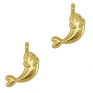 Breloques en m&eacute;tal DQ phoque Dor&eacute; (sans nickel)