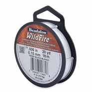 Beadalon Wildfire Wire 0.15mm Blanc gel