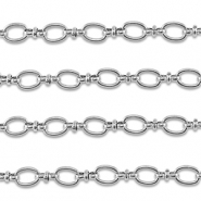 Apprêts en acier Inox chaîne maille jaseron ovale Argenté