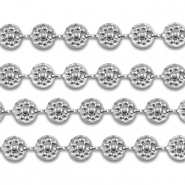 Apprêts en acier Inox chaîne maille jaseron rond Argenté