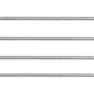 Apprêts en acier Inox chaîne maille jaseron serpentine Argenté