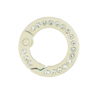 Appr&ecirc;ts color&eacute;s anneau porte-cl&eacute;s Blanc cass&eacute;