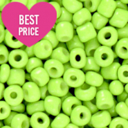Perles de rocailles 6/0 (4mm) Vert pomme