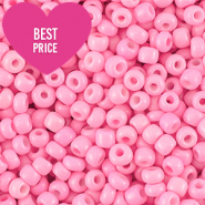 Perles de rocailles 8/0 (3mm) Jolie rose