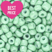 Perles de rocailles 12/0 (2mm) Vert bourgeon de printemps