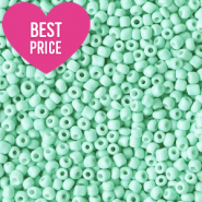 Perles de rocailles 12/0 (2mm) Turquoise menthe