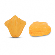 Perles tchèques lily flower 9x8mm Orange-maté