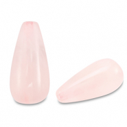 Pierres naturelles perles Quartz goutte Rose clair