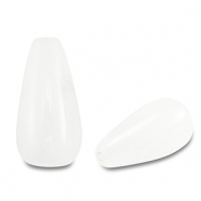 Pierres naturelles perles Quartz goutte Blanc