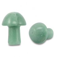 Pierres naturelles pendentifs quartz aventurine champignon Vert jade