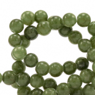 Pierres naturelles Serpentine 6mm Vert arm&eacute;e