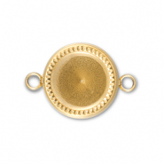 BY31® Connecteur en acier Inox avec serti pour SS39 chaton Doré