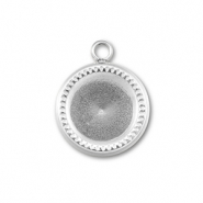 BY31® Breloques en acier Inox avec serti pour SS39 chaton Argenté