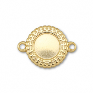 BY31® Connecteur en acier Inox avec serti pour SS34 flatback Doré