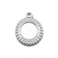 BY31® Breloques en acier Inox avec serti pour SS34 flatback Argenté