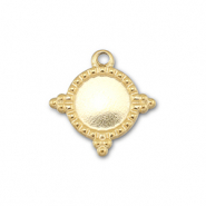 BY31® Breloques en acier Inox avec serti pour SS34 flatback Doré