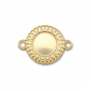 BY31® Connecteur en acier Inox avec serti pour SS30 flatback Doré