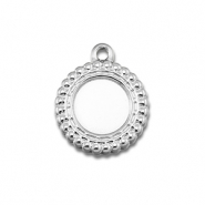 BY31® Breloques en acier Inox avec serti pour SS30 flatback Argenté