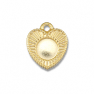 BY31® Breloques en acier Inox avec serti pour SS30 flatback Doré