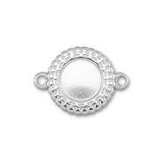 BY31® Connecteur en acier Inox avec serti pour SS20 flatback Argenté