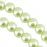 Perles en verre 8mm Pastel vert
