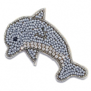 Broches dauphin Gris-argent&eacute;