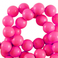 Perles acryliques 4 mm brillant Rose fuchsia