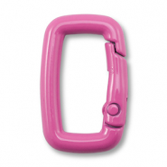Apprêts colorés porte-clés rectangle Rose magenta