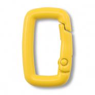 Apprêts colorés porte-clés rectangle Jaune