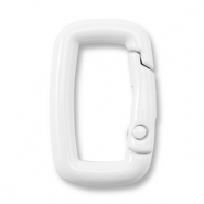 Apprêts colorés porte-clés rectangle Blanc