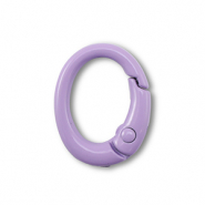 Apprêts colorés porte-clés ovale Violet