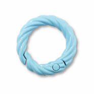 Apprêts colorés anneau porte-clés Bleu clair